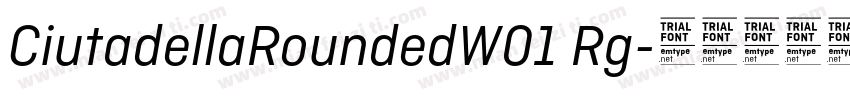 CiutadellaRoundedW01 Rg字体转换
